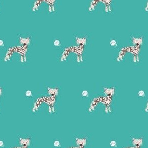 chinese crested fart funny dog breed fabric teal