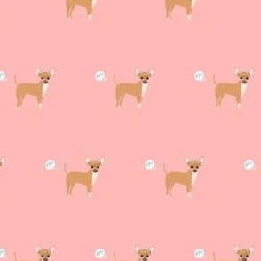 chihuahua fart funny dog breed fabric pink