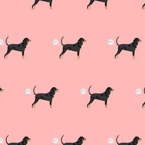 coonhound fart funny dog breed fabric pink