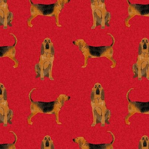 bloodhound  pet quilt a dog breed nursery fabric coordinate 