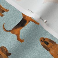 bloodhound  pet quilt b dog breed nursery fabric coordinate 