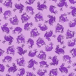 small mad purple frogs