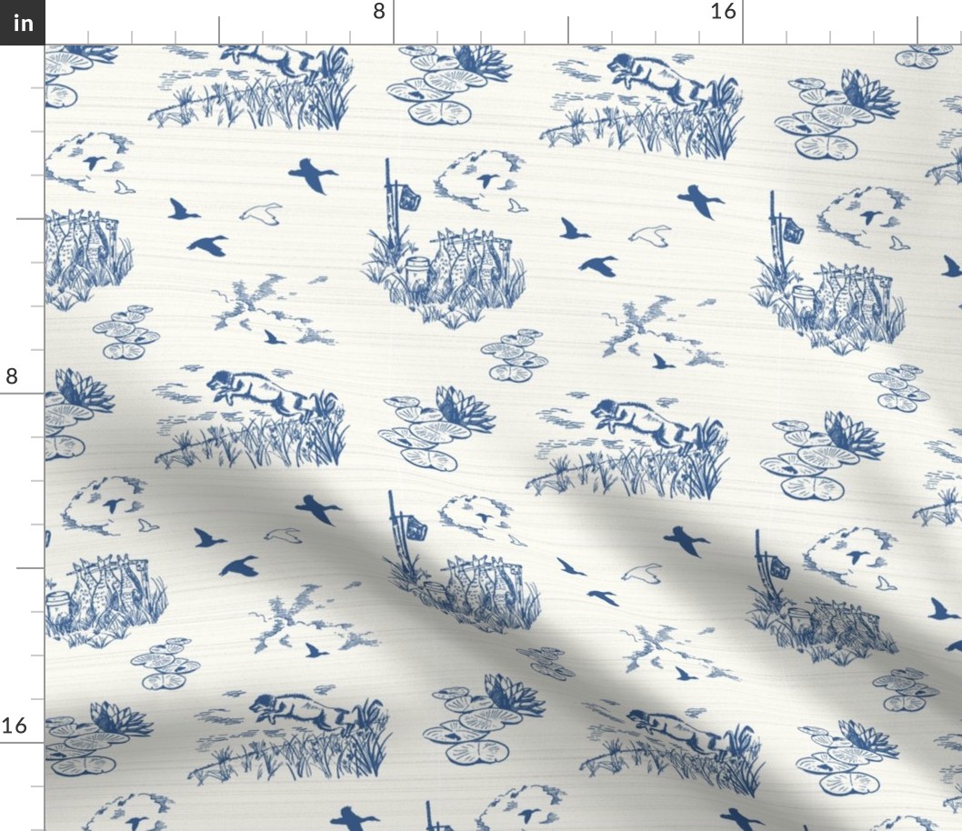 Boykin Hunt Test Toile: Blue