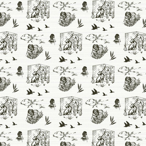 Boykin Hunt Test Toile: Black