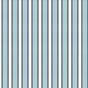 country check stripe blue and white