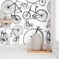 Antique Bikes & Bicycles  (Large Print Size)