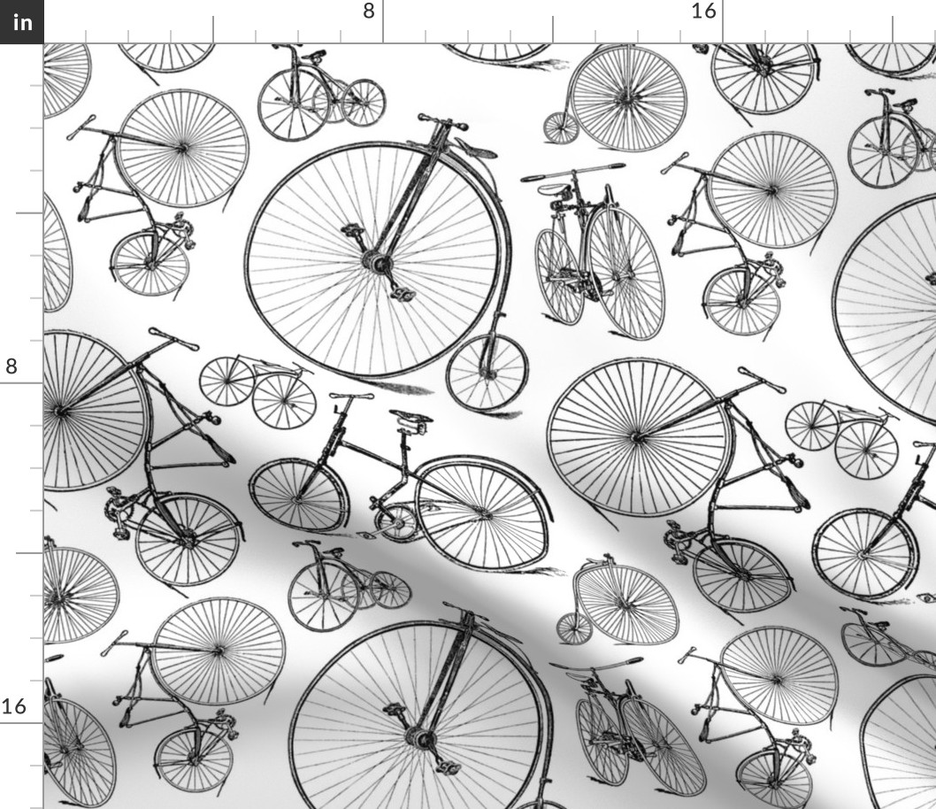 Antique Bikes & Bicycles  (Large Print Size)