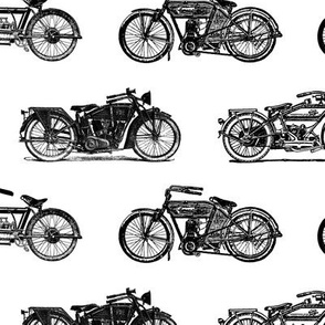 Antique Motorcycles (Large Print Size)