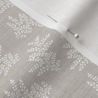 Delicate Fern, Natural Linen // standard