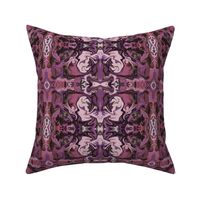 BN4 -  LG - Abstract Marbled Mystery Tapestry in Rustic Purple - Burgundy - Maroon - Mauve - Olive