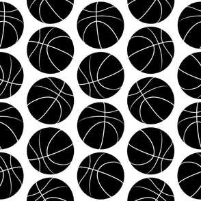Basketballs B&W (large version)