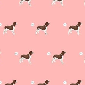 english springer spaniel fart dog breed funny fabric pink