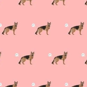 german shepherd fart dog breed funny fabric pink