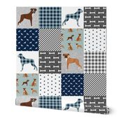 boxer pet quilt b dog breed nursery cheater quilt wholecloth