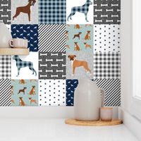 boxer pet quilt b dog breed nursery cheater quilt wholecloth