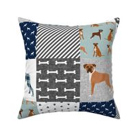 boxer pet quilt b dog breed nursery cheater quilt wholecloth