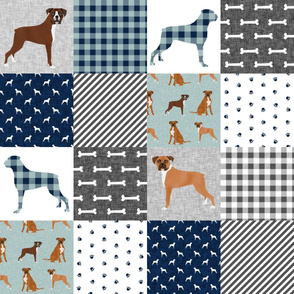 boxer pet quilt b dog breed nursery cheater quilt wholecloth
