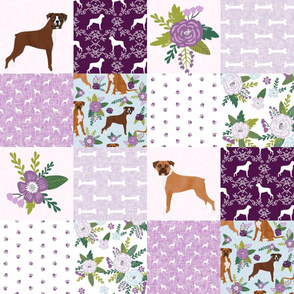 boxer pet quilt c dog breed nursery cheater quilt wholecloth