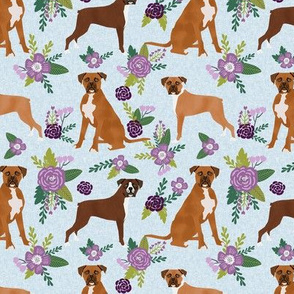 boxer pet quilt c dog breed nursery coordinate floral