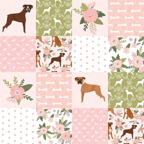 boxer pet quilt d dog breed nursery cheater quilt wholecloth