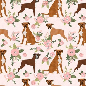 boxer pet quilt d dog breed nursery coordinate floral