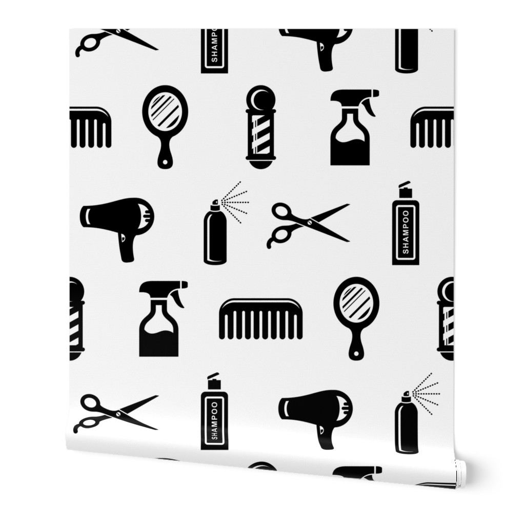 Custom Wallpaper 3D Photo Wallpaper Nordic Hairdressing Salon Beauty Salon  Hairdresser Background Wall Board Wallpaper x 300 cm x 210 cm (118.1 x 82.7  inches) : Amazon.de: Beauty