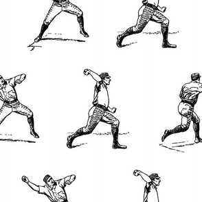 Vintage Baseball Players (larger version)
