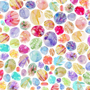 Watercolor Mosaic Pebbles