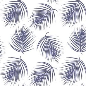 4" Palm Leaves - Dark Lilac