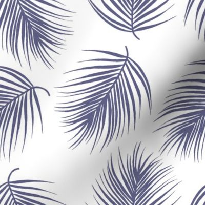 8" Palm Leaves - Dark Lilac