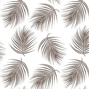 4" Palm Leaves - Dark Tan