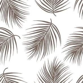 8" Palm Leaves - Dark Tan