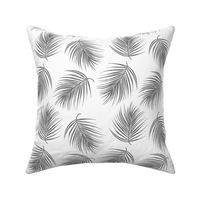 8" Palm Leaves - Grey