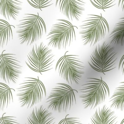 4" Palm Leaves - Light Green