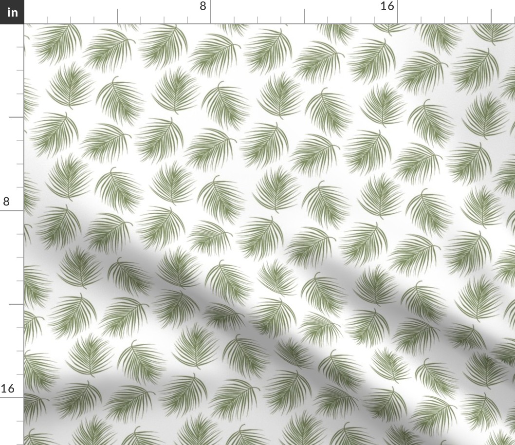 4" Palm Leaves - Light Green