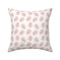 4" Palm Leaves - Muted Dark Pink