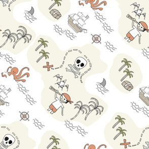 pirate map treasure maps pirate quilt fabric nursery