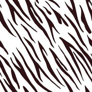 6" Tiger Stripes - Dark Burgundy