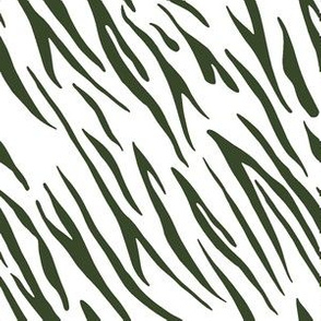 6" Tiger Stripes - Dark Green
