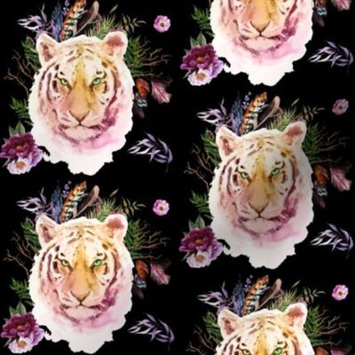 4" Boho Lilac Tiger - Black