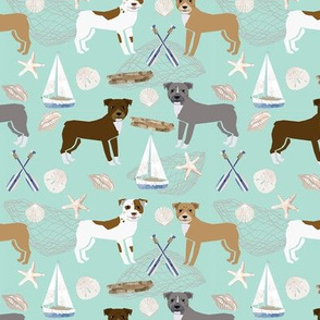 pitbull coastal themed dog breed pet fabric mixed coats