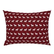 buffalo plaid deer trees deer deer silhouette christmas deer