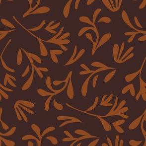 Simple leaf [brown]