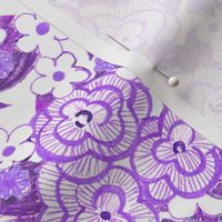 Ruffle Flowers - Relay Purple