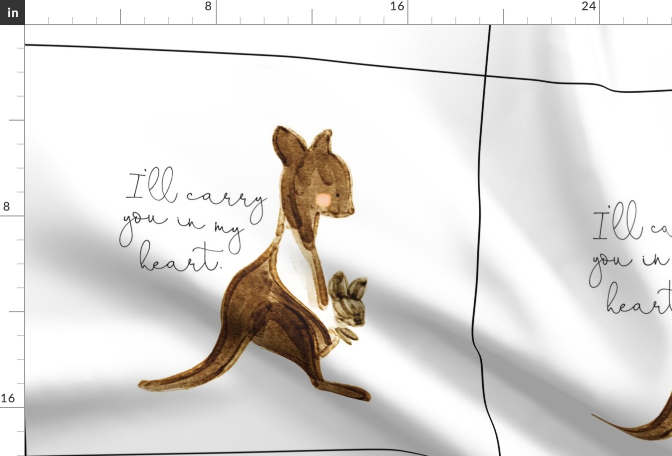 6 loveys: i'll carry you in my heart kangaroo