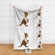 1 blanket + 2 loveys: i'll carry you in my heart kangaroo