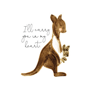 42": i'll carry you in my heart kangaroo