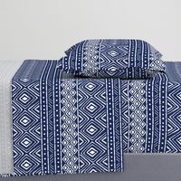 Ornate Mud Cloth - Navy // Large