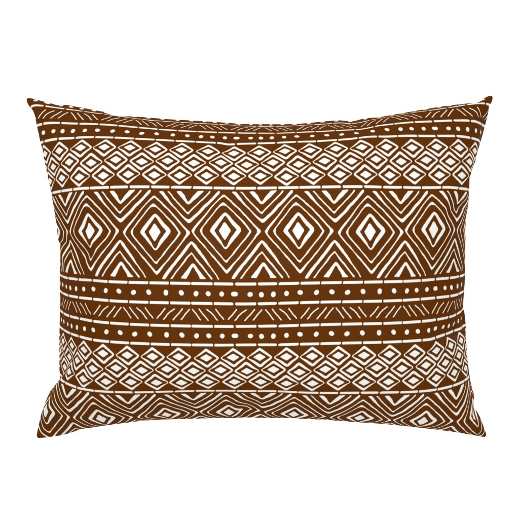 Ornate Mud Cloth - Brown // Large