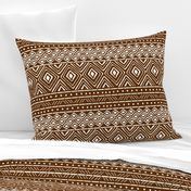 Ornate Mud Cloth - Brown // Large